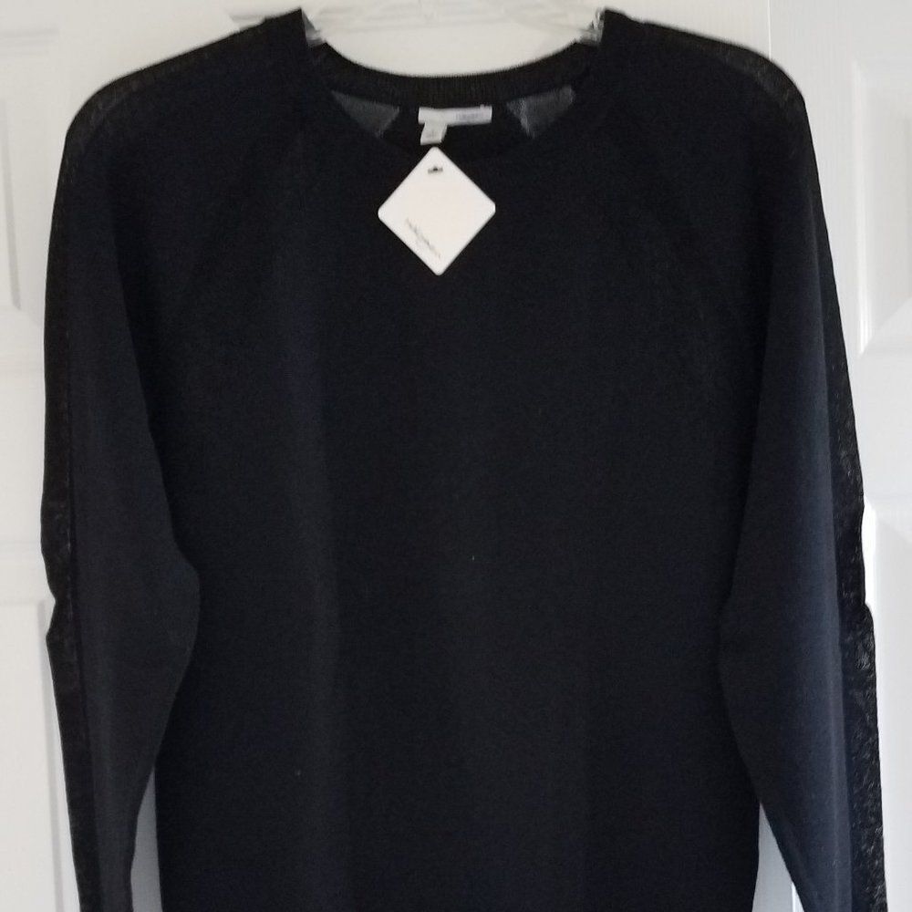 NWT Halogen Sweater with sheer panels